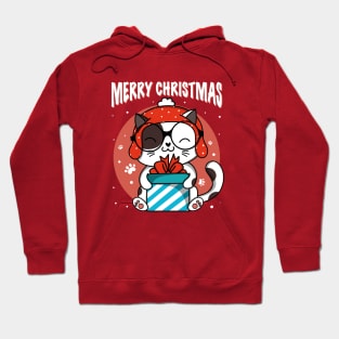 Merry Christmas Cat Gift Hoodie